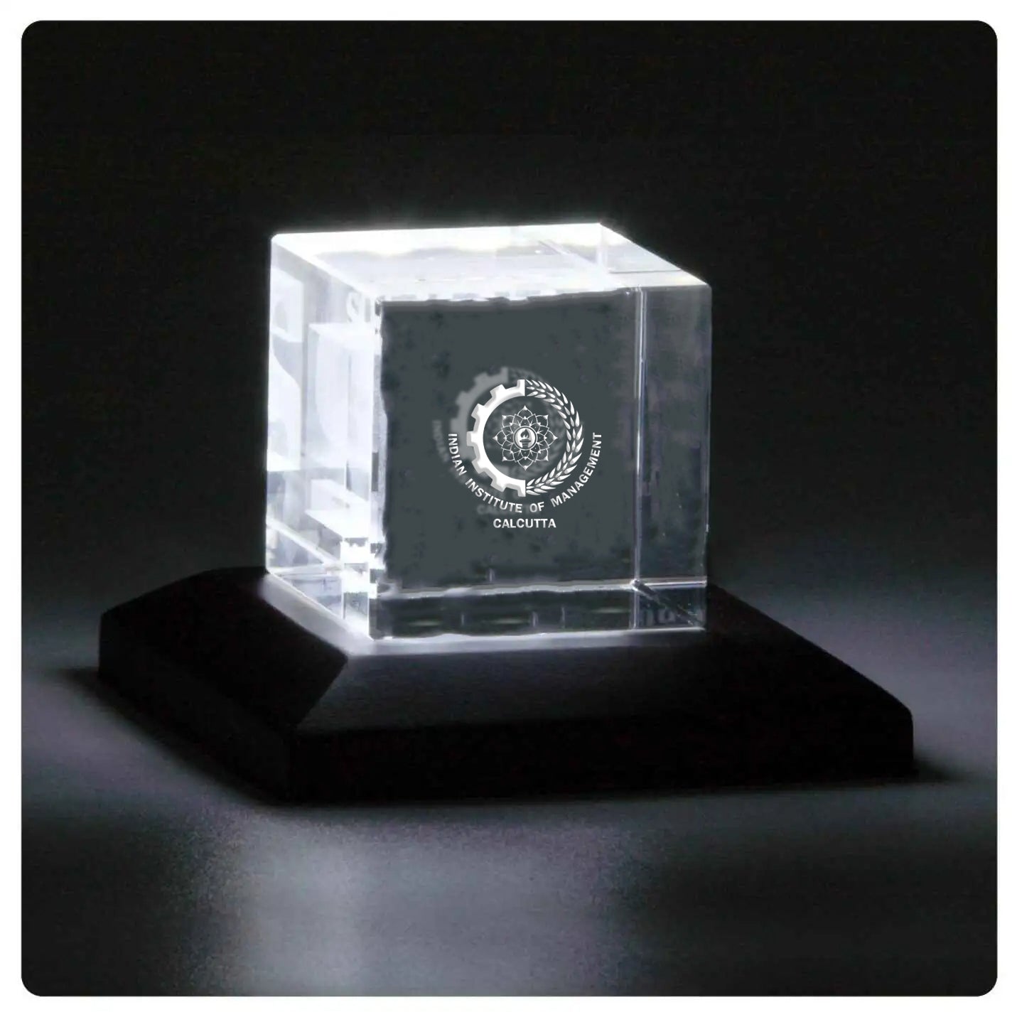 Pride of IIMC – 3D Laser Engraved Logo Memento