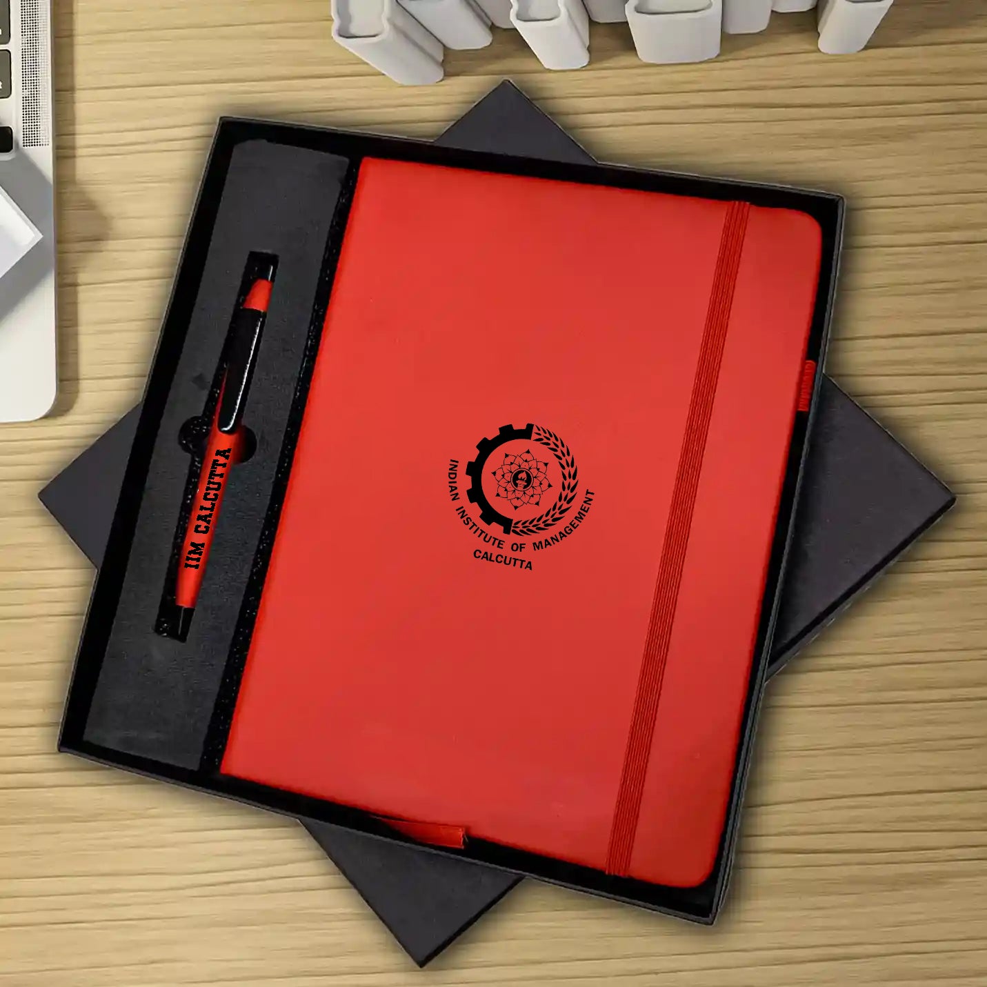 IIMC Merchandise 2-in-1 Combo Set Red Elastic Pen & Diary