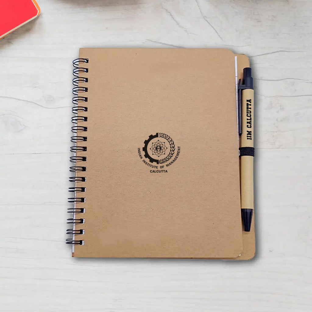 Classy IIMC Merchandise Spiral Notebook and Pen