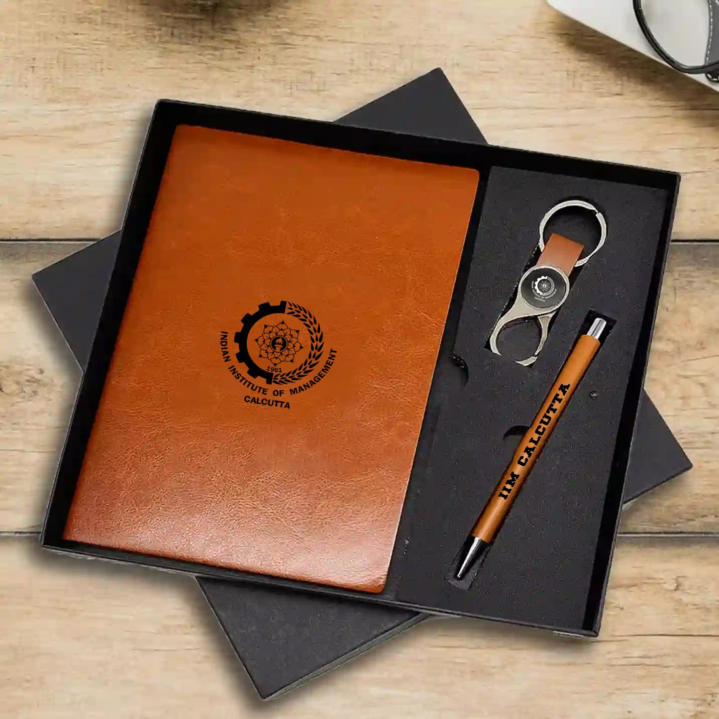 Exclusive 3 in 1 Combo Set Tan Pen, Keychain & Diary 