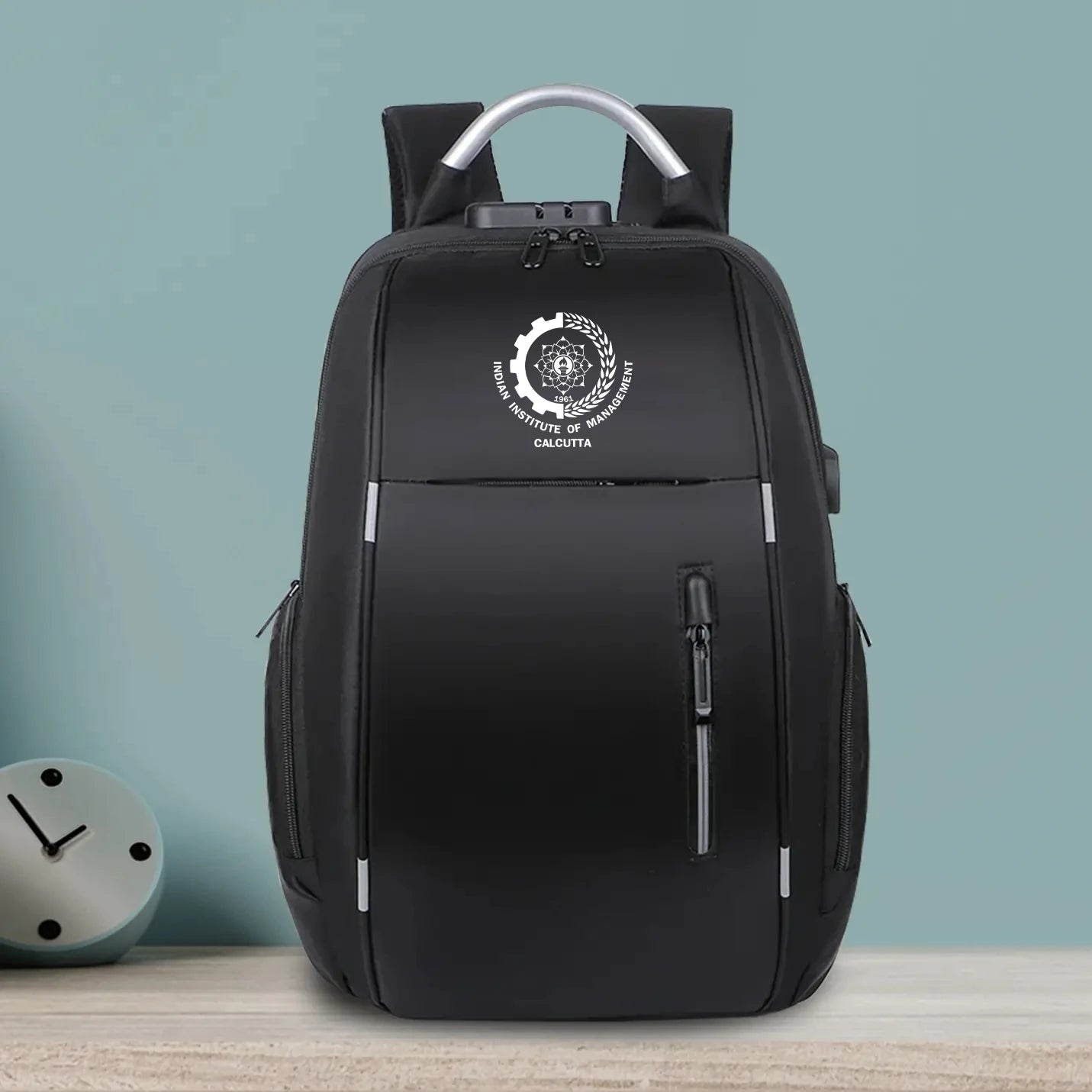 Classic Black Anti-Theft Travel Laptop Backpack