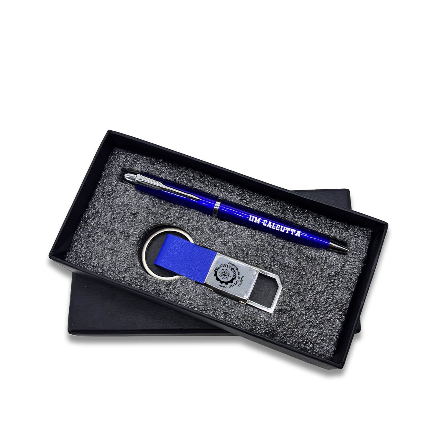 Graceful 2 in 1 IIMC Logo Blue Pen & Keychain Gift set
