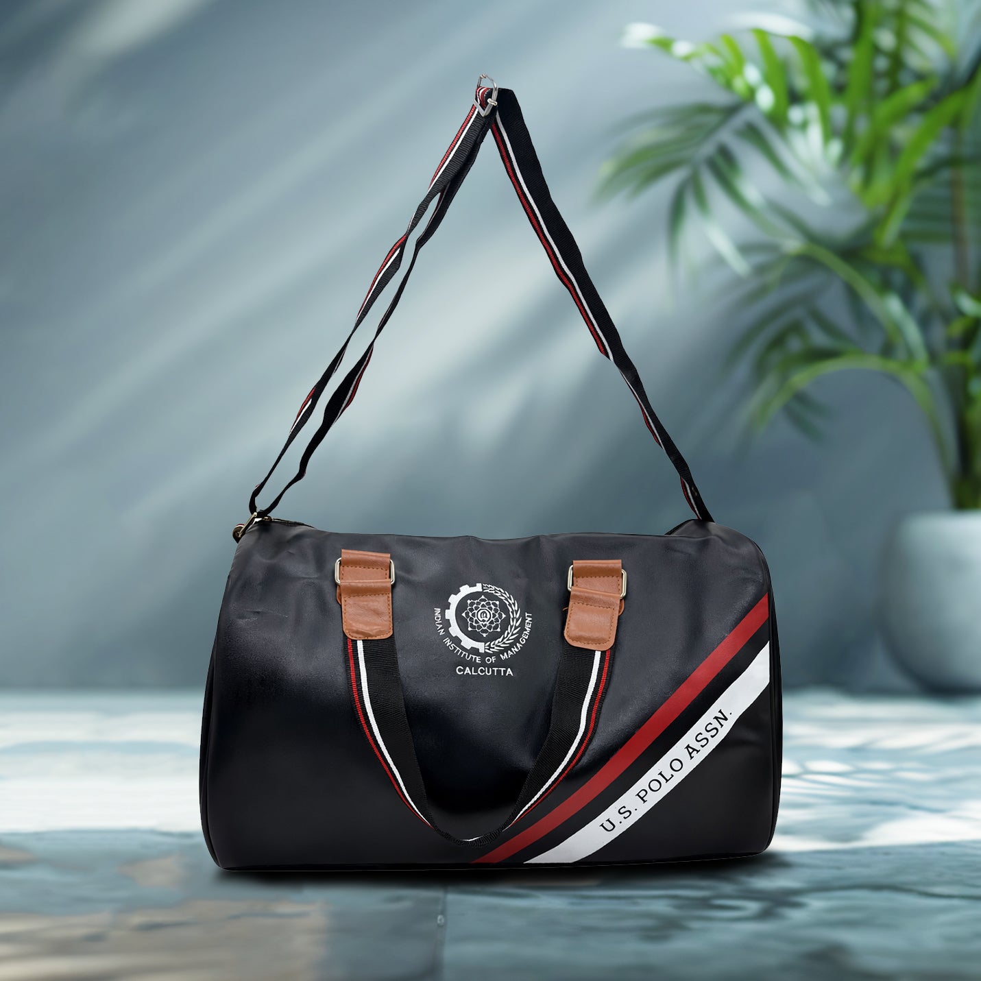 Executive Black Travel Duffle Bag