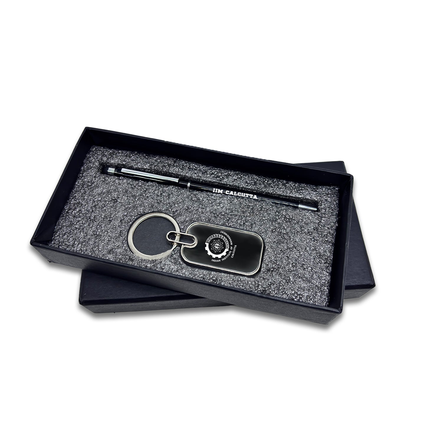 2 in 1 IIMC Logo Black Pen & Keychain Gift set