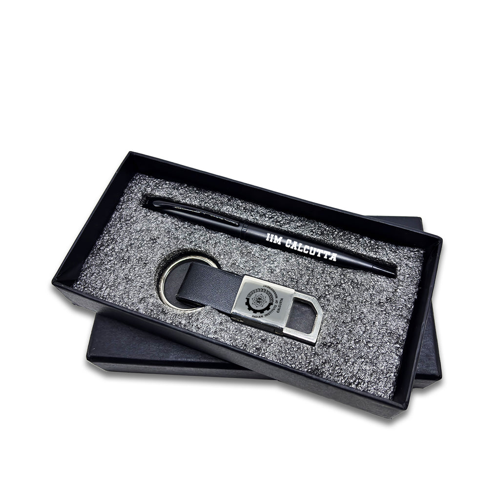 IIMC Logo Black Pen & Keychain Gift set