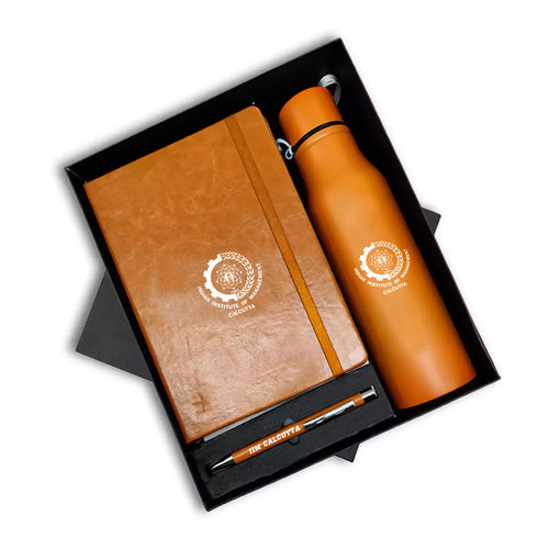 3 in 1 Combo Set Tan Pen, Diary and Bottle 