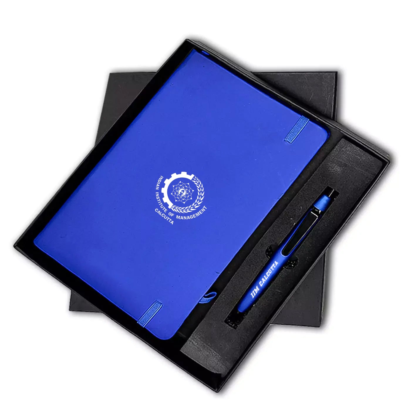 IIMC Logo 2-in-1 Combo Set Blue Elastic Pen & Diary