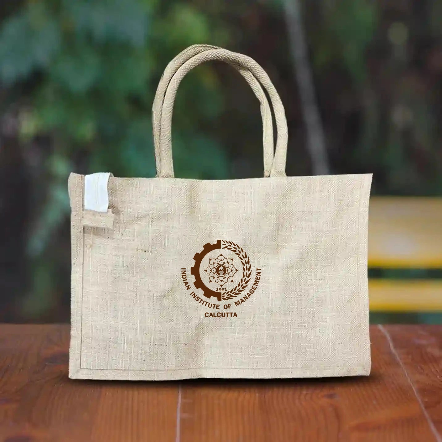 Eco-friendly IIMC Merchandise Jute Canvas Tote Bags