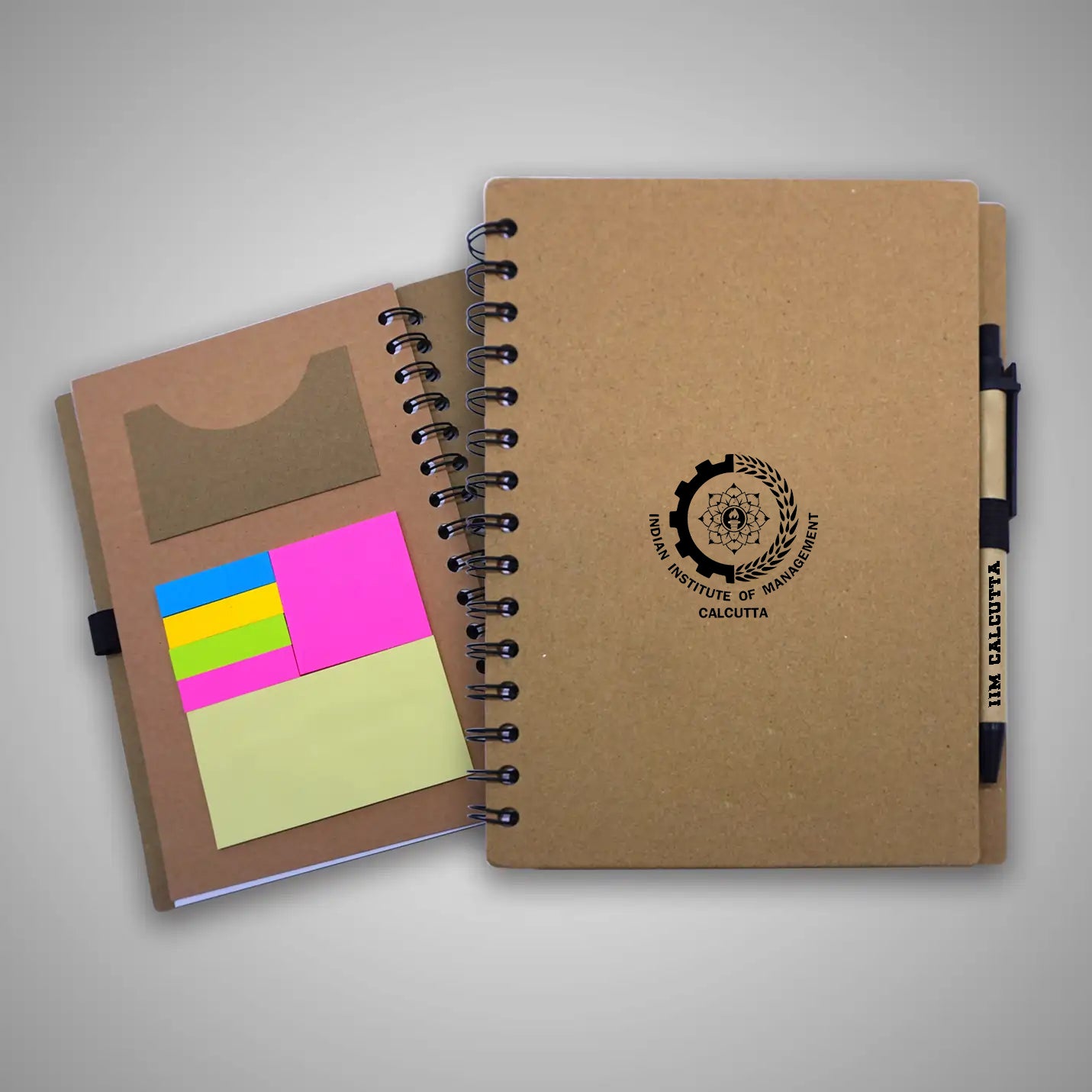 IIMC Logo Eco Sticky Notepad Memo Pad with Ball Pen