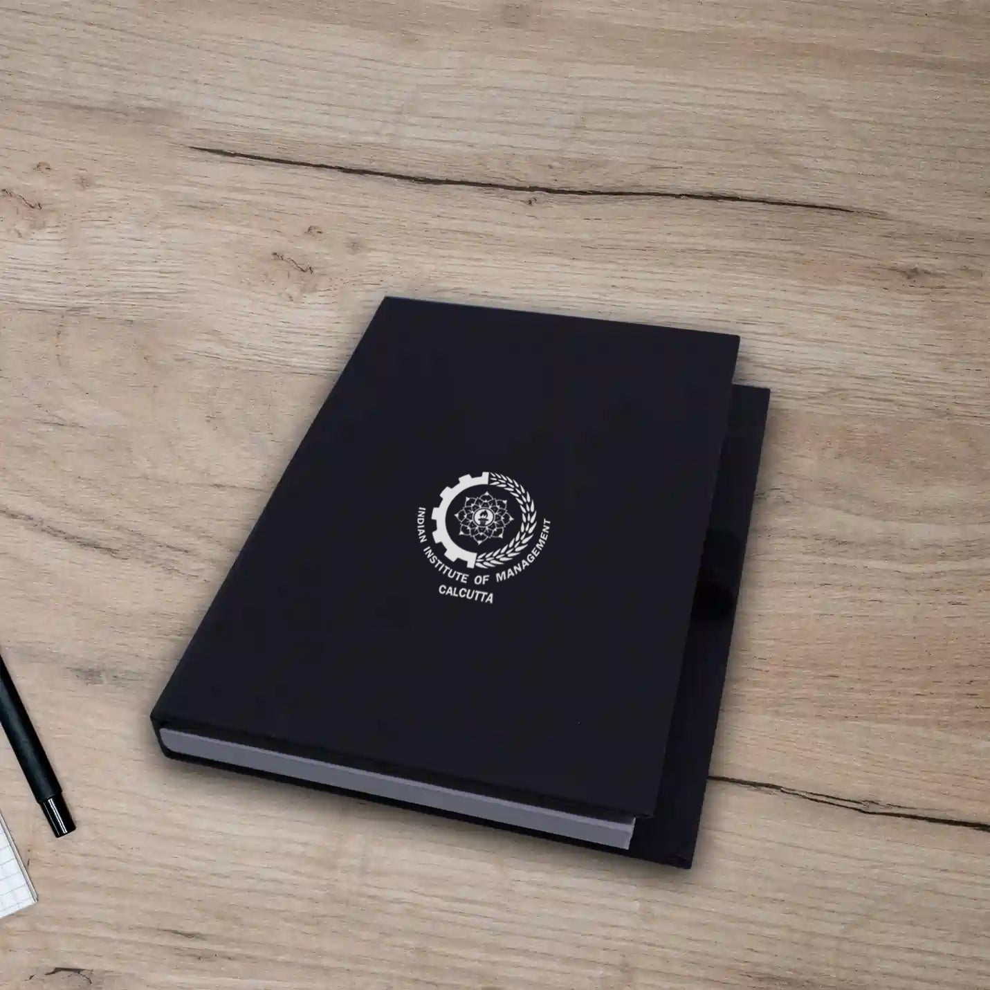 IIMC Multi-purpose Black Gift set Eco Sticky Notepad with Ball Pen