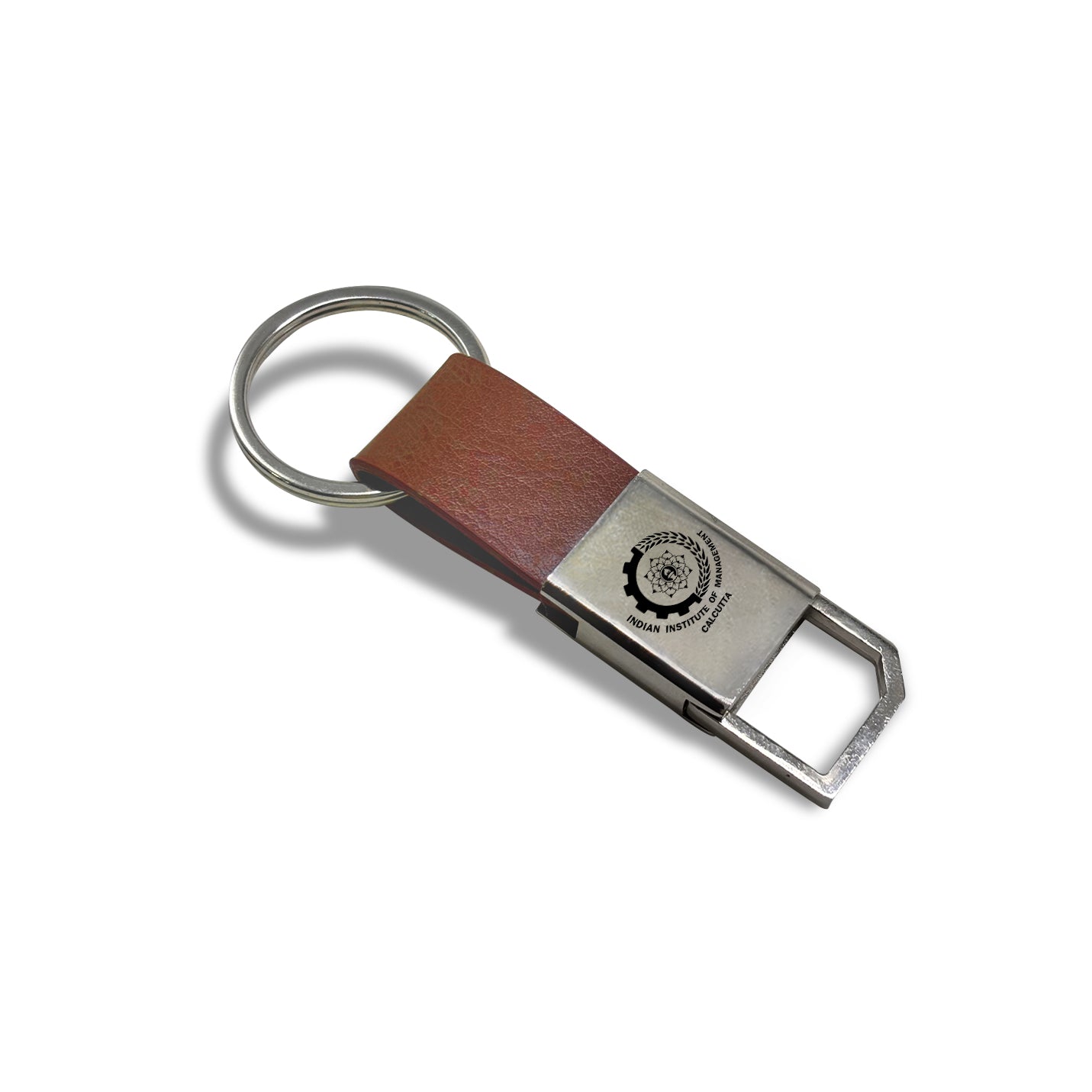 2 in 1 IIMC Logo Brown Keychain 