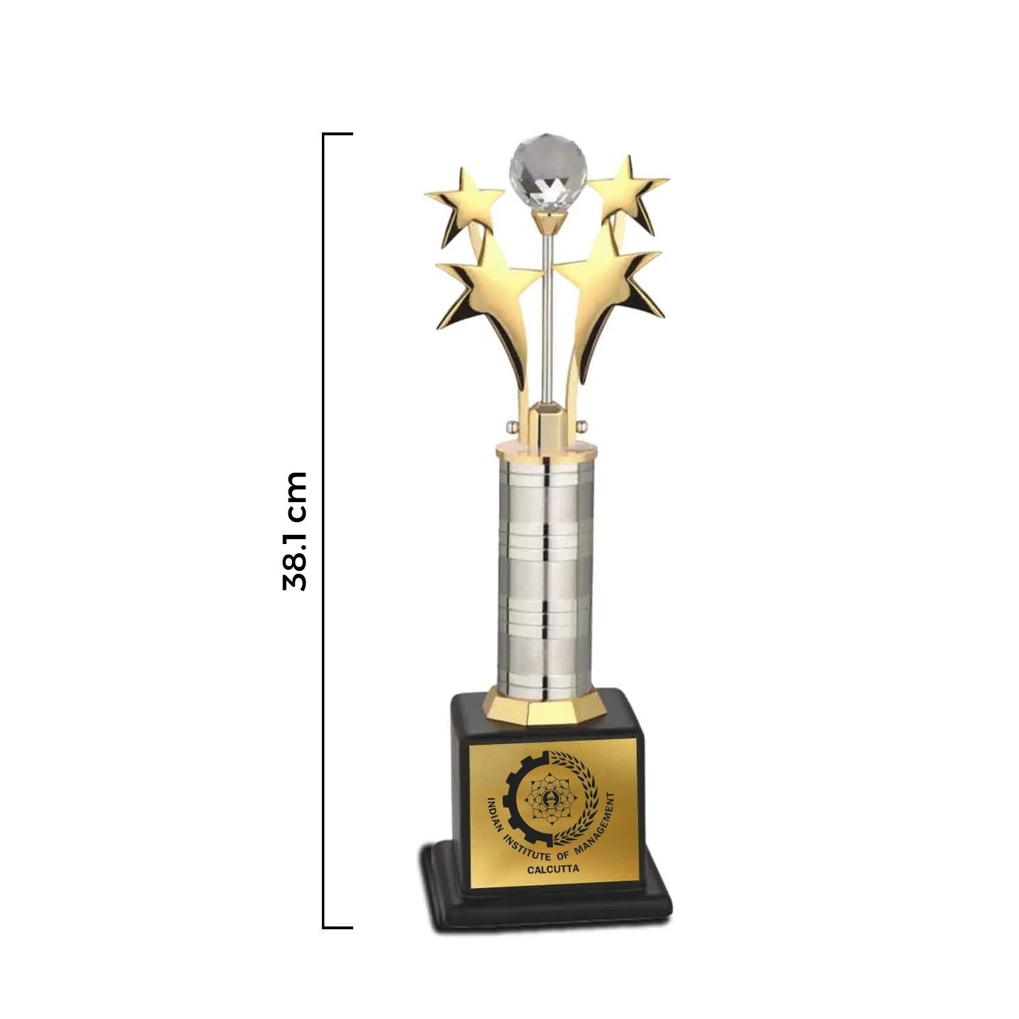 Elegant Crystal 4-Star Achievement IIMC Trophy