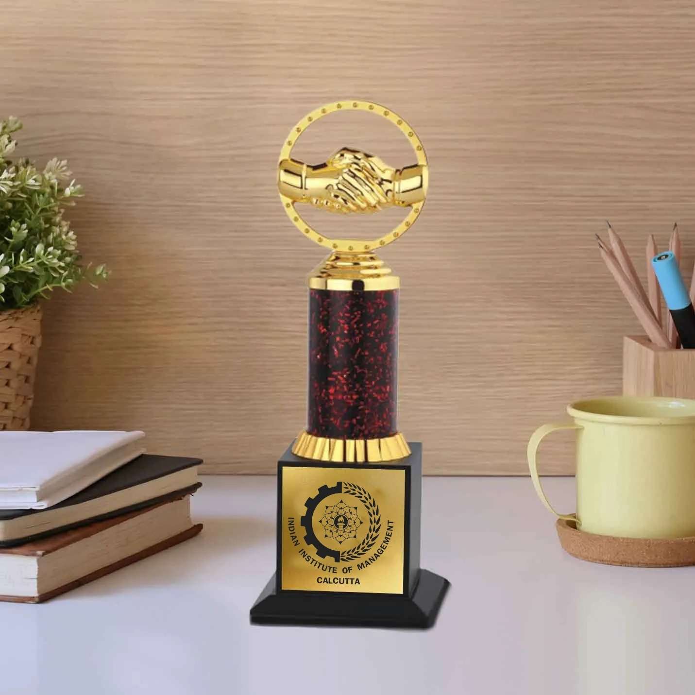 Top-Quality Handshake Gold Triumph IIMC Trophy