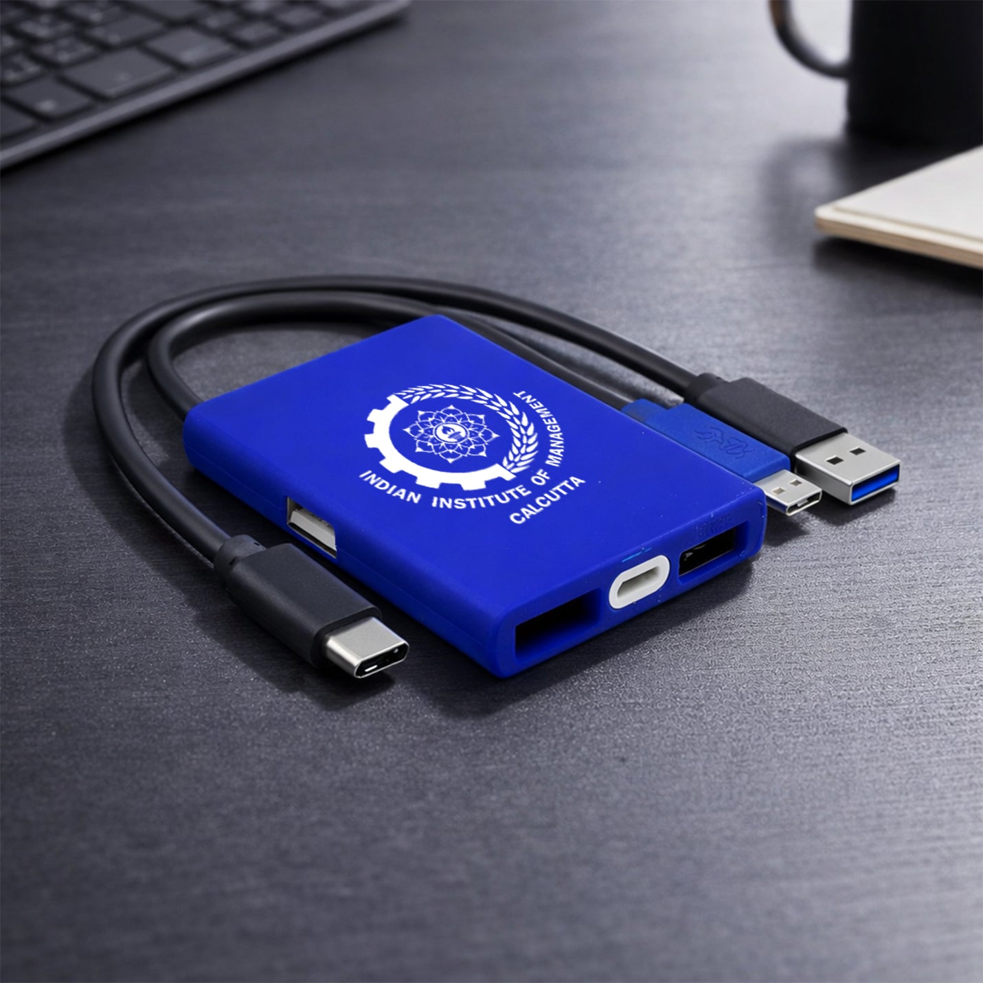 Customised Dual-Port USB-A & Type-C Connectivity Hub