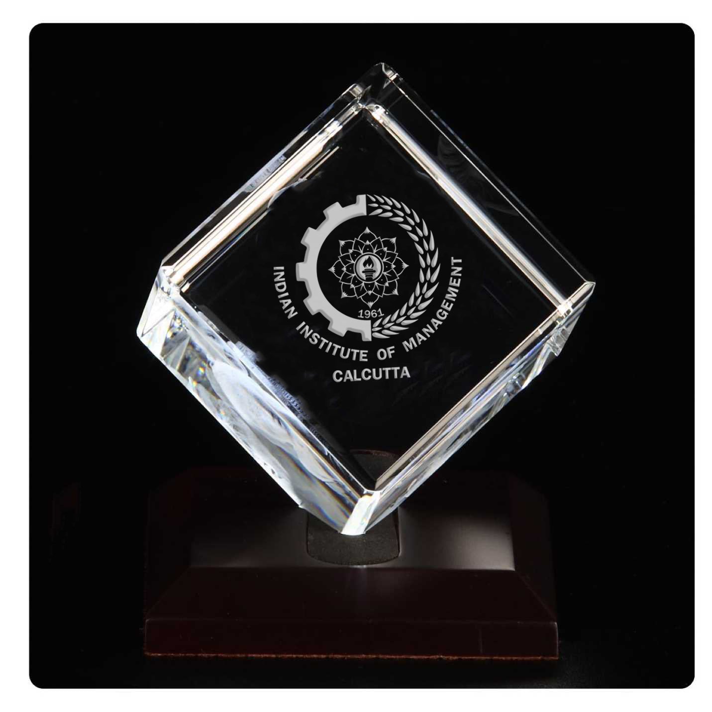 Exclusive IIMC Logo 3D Crystal Collectible
