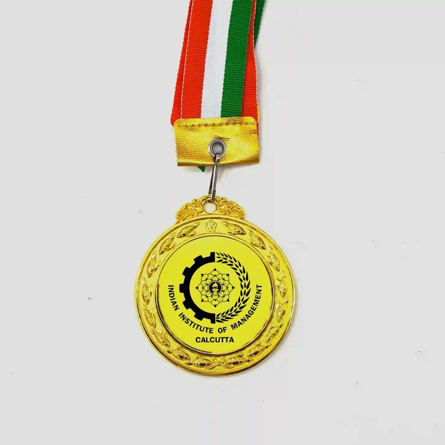 IIMC Gold Finish Medal with Tricolour Ribbon 
