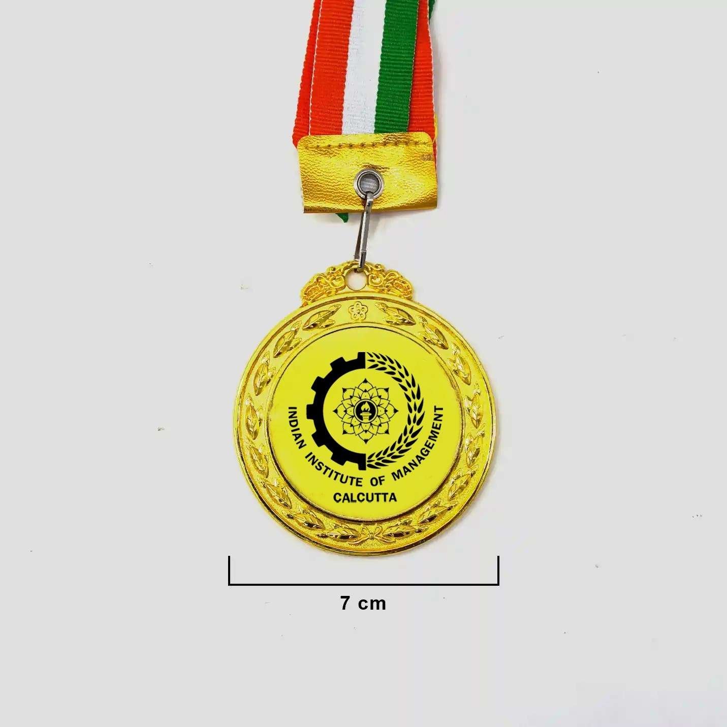 IIMC Gold Finish Medal with Tricolour Ribbon 