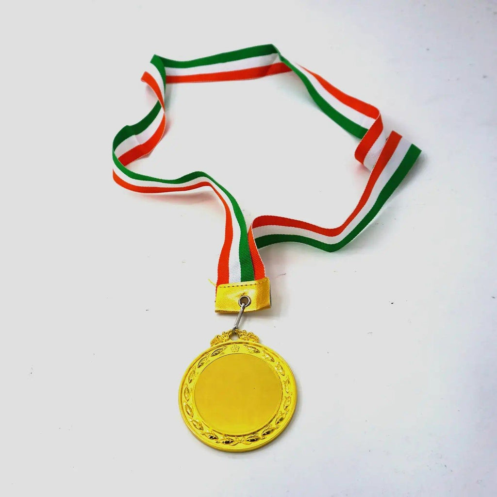 IIMC Gold Finish Medal with Tricolour Ribbon 