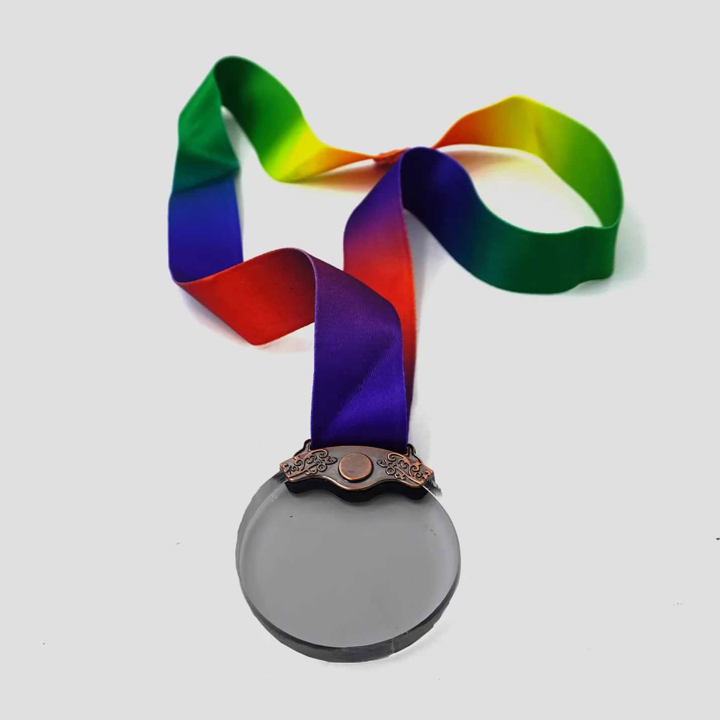 Commemorative Transparent Medal with Premium Ribbon