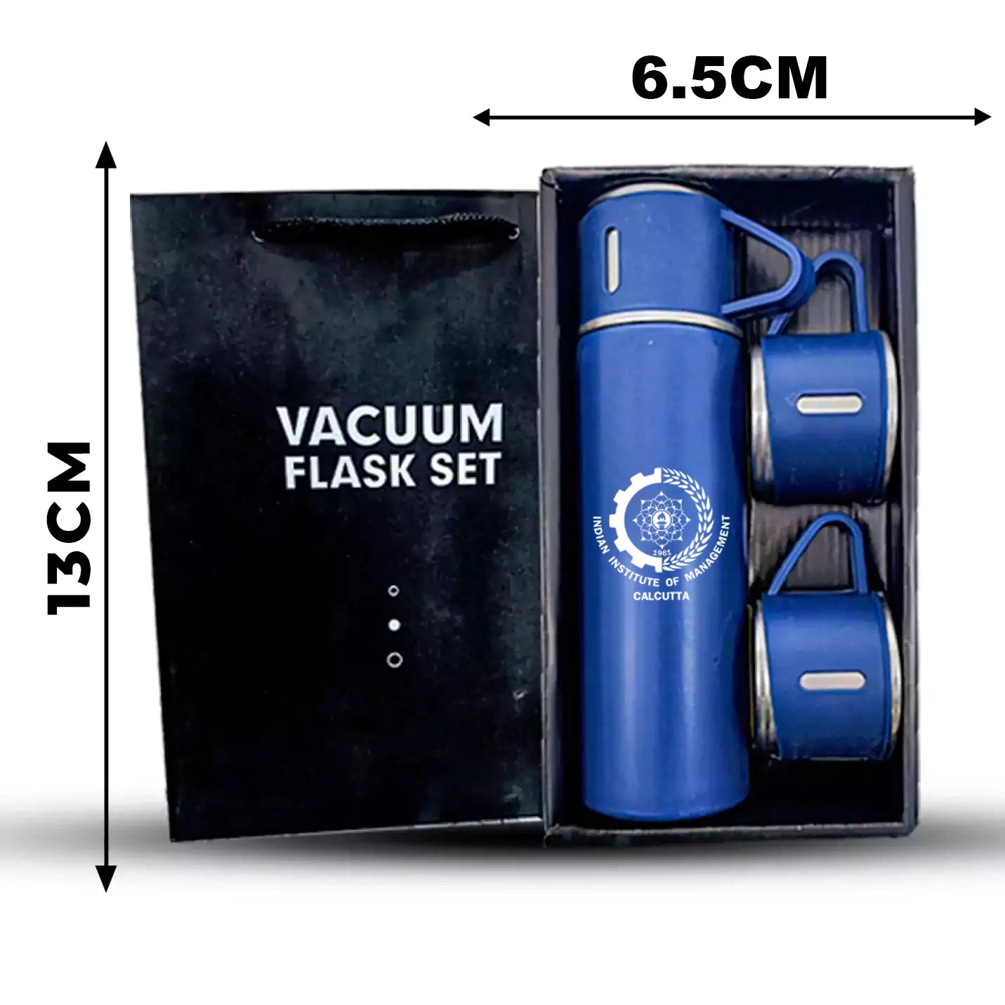Multi-use IIMC Merchandise Blue Vacuum Flask with 3 Cup