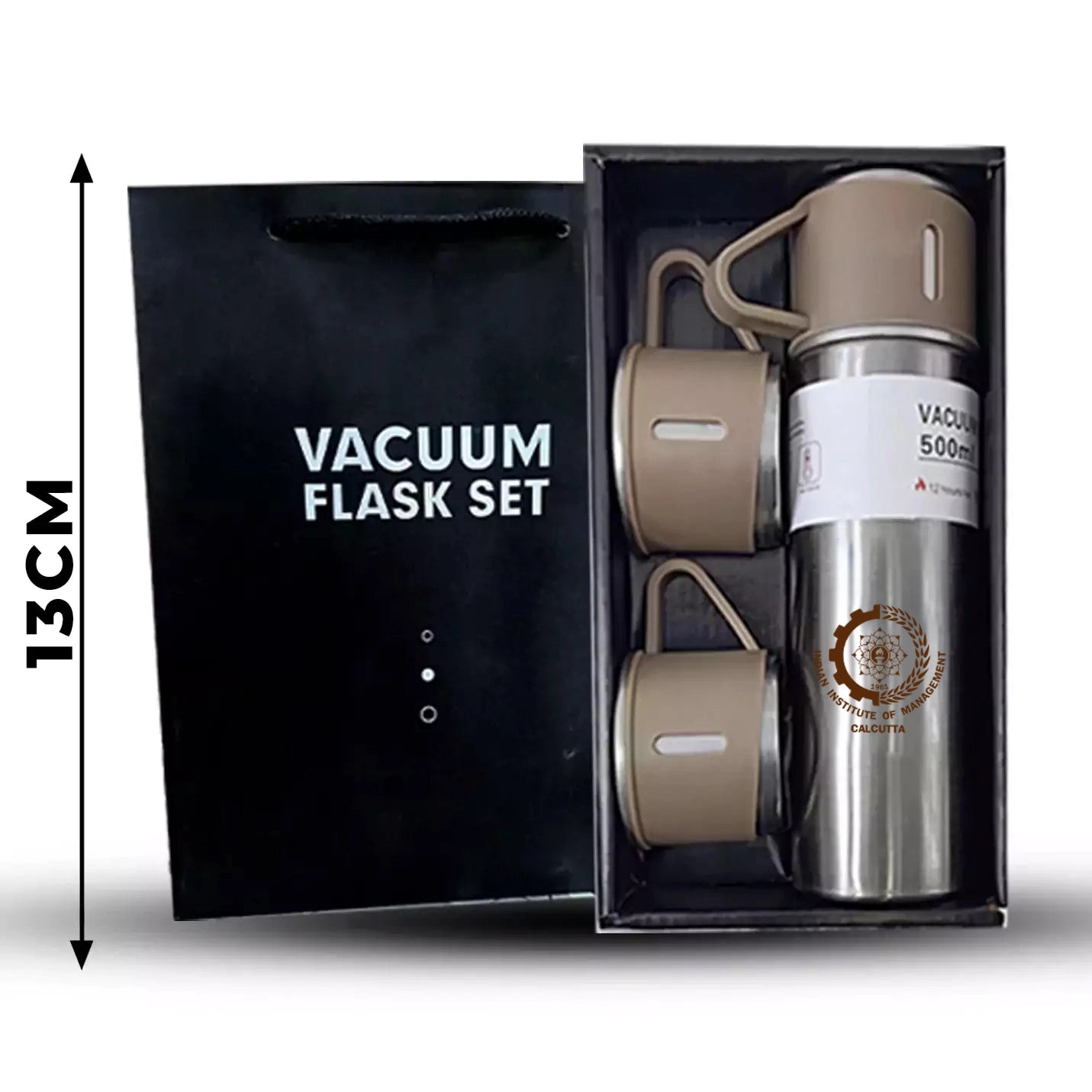 Trendy IIMC Premium Steel Vacuum Flask Gift Set 