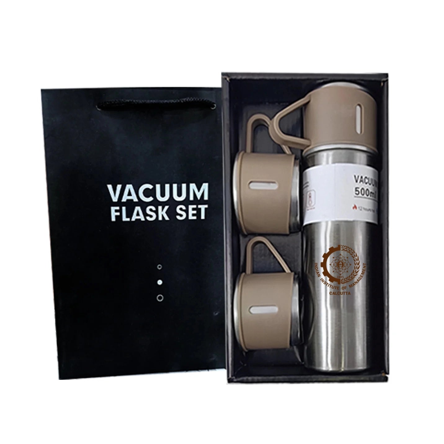 Trendy IIMC Premium Steel Vacuum Flask Gift Set 