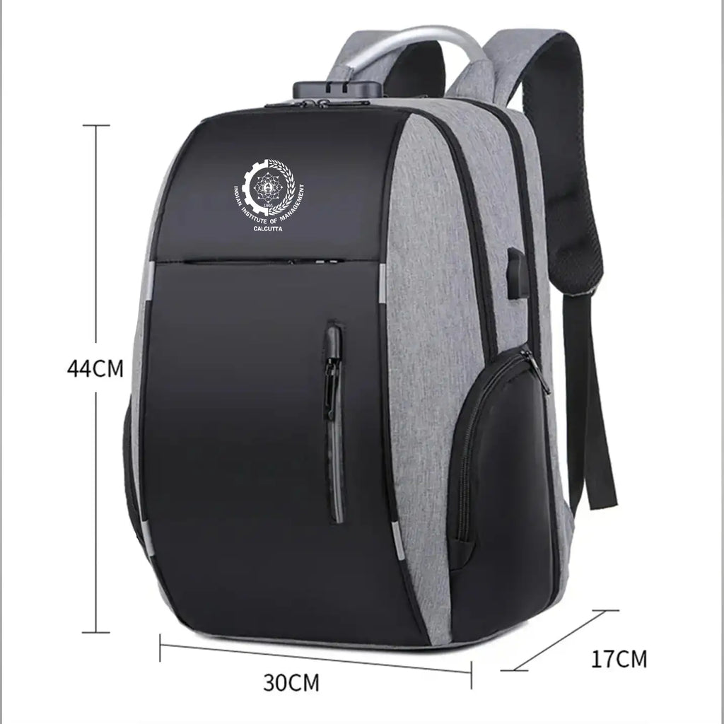 Classic IIMC Grey Anti-Theft Laptop Backpack