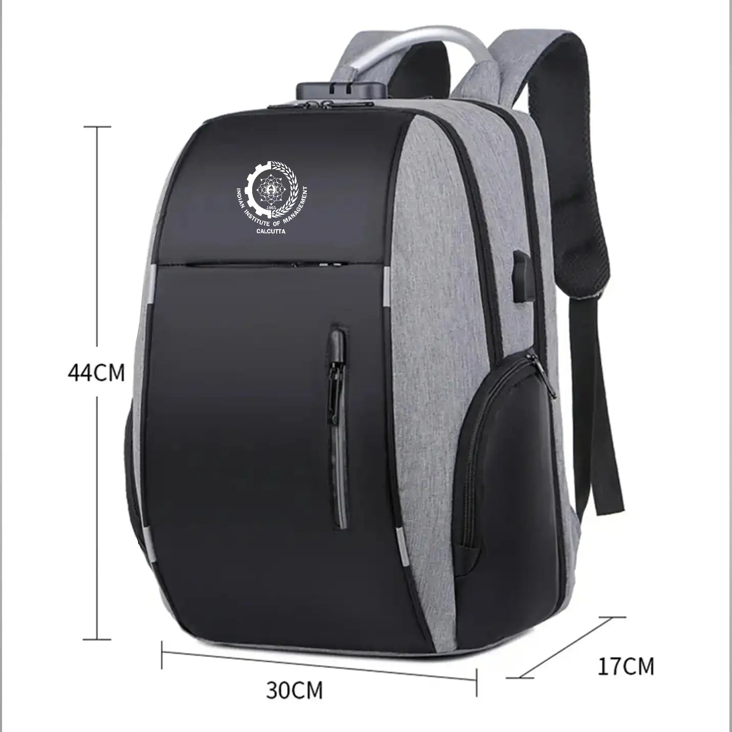 Classic IIMC Grey Anti-Theft Laptop Backpack