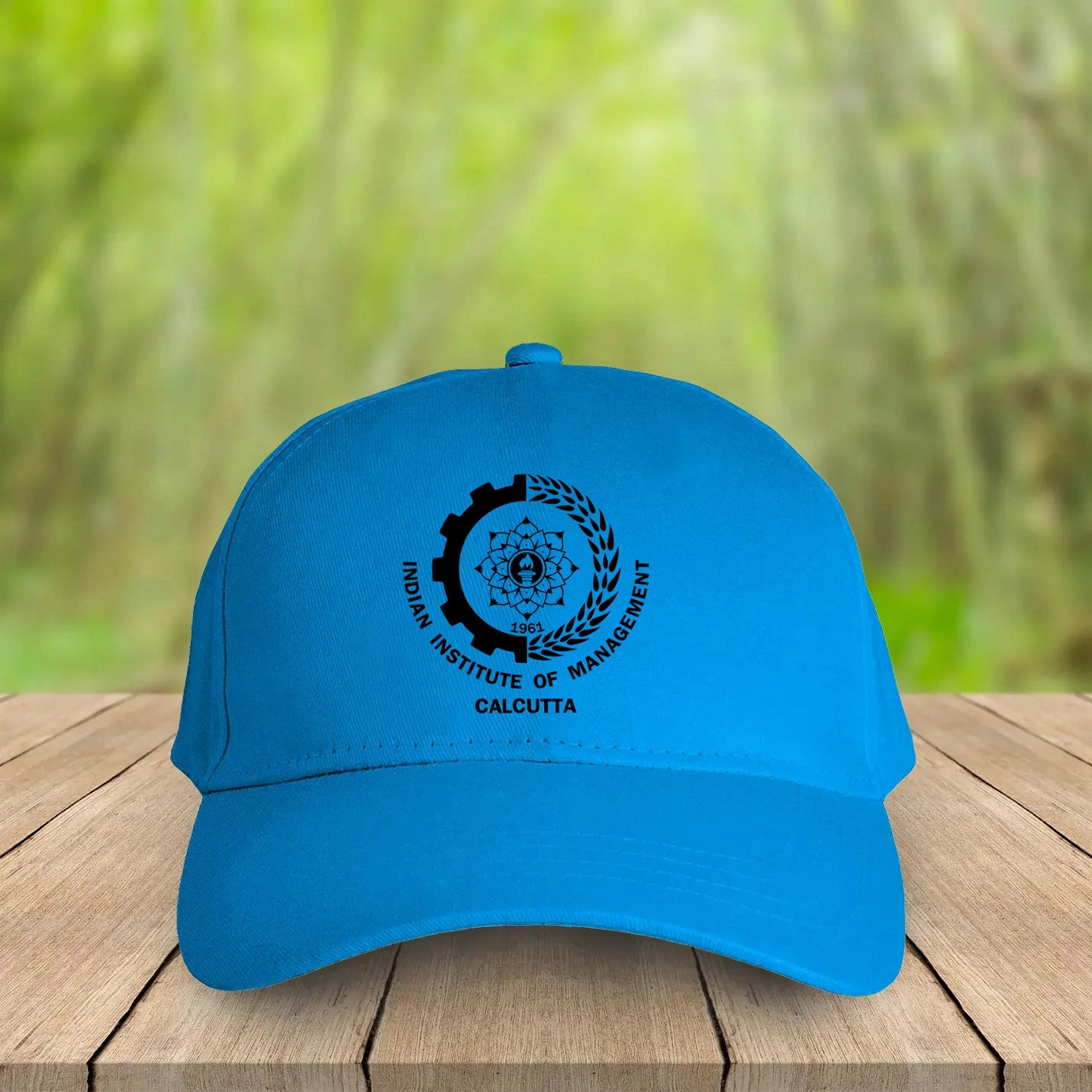 Minimalist Printed Blue Trendy IIMC Cap
