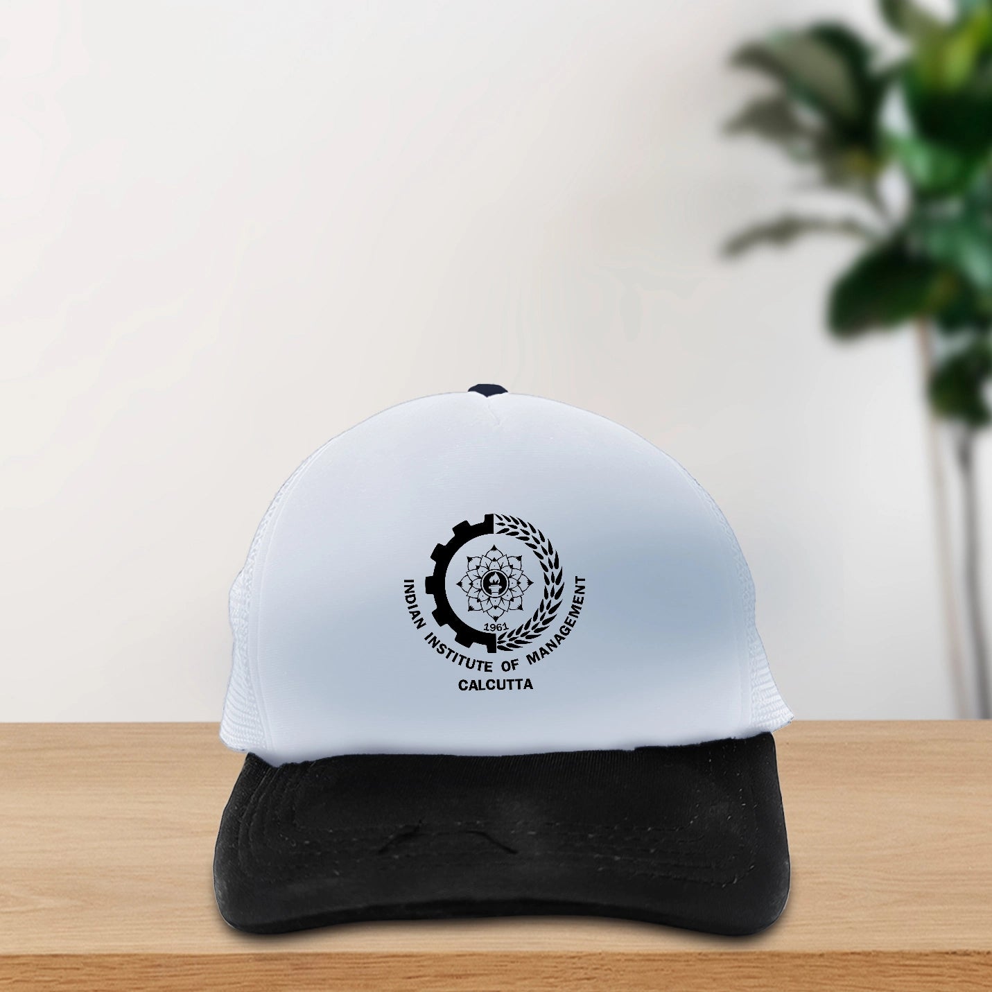 Signature Printed Black Trendy IIMC Cap