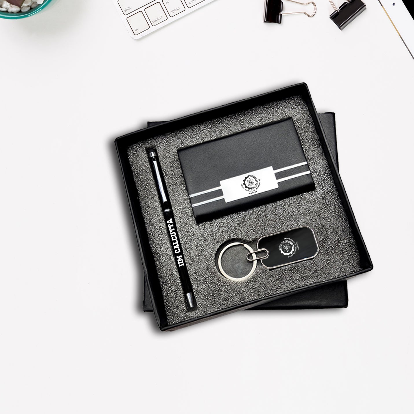 IIMC 3-in-1 Gift Set with Logo Pen, Card Holder & Keychain