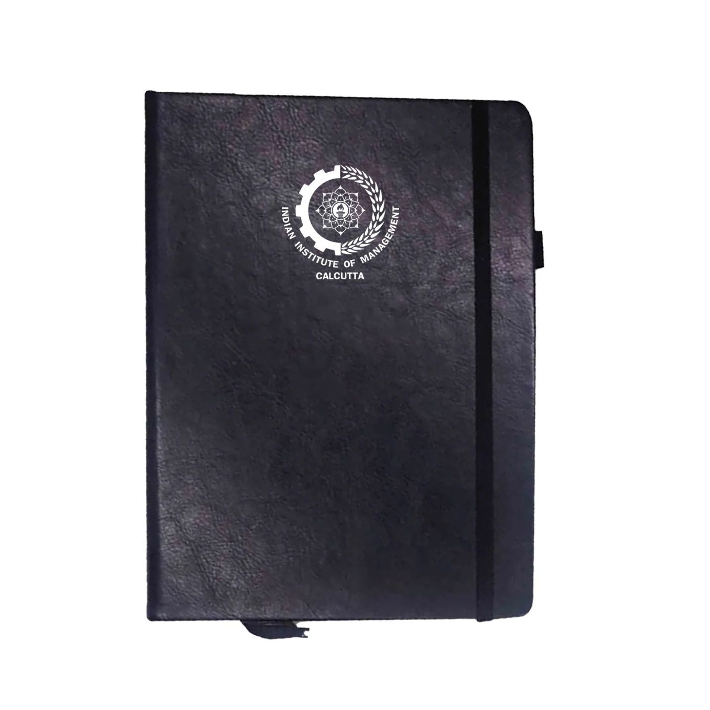 IIMC Merchandise Black Diary with Elastic Closure