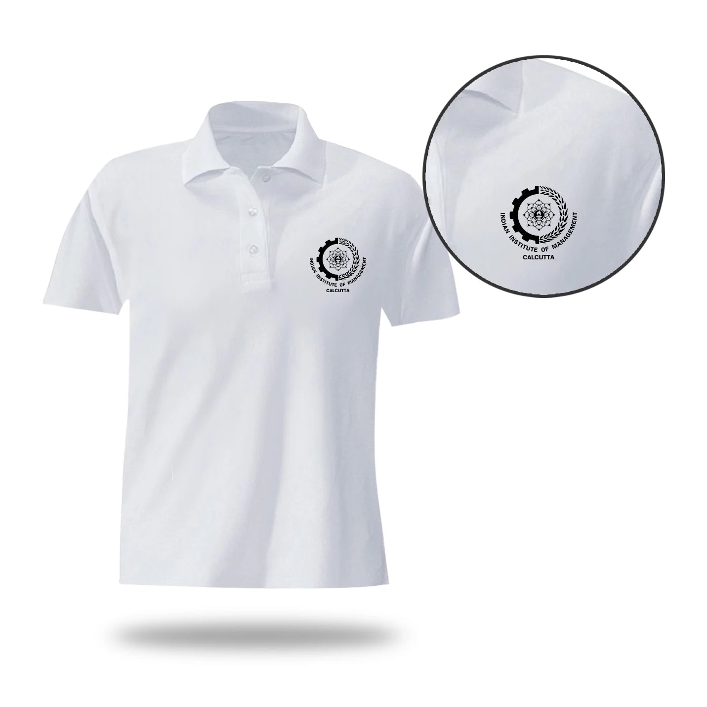 Official IIMC White Polo T-Shirt