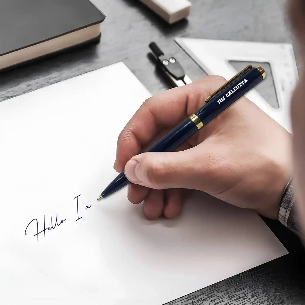 IIMC Engraved Blue Signature Pen