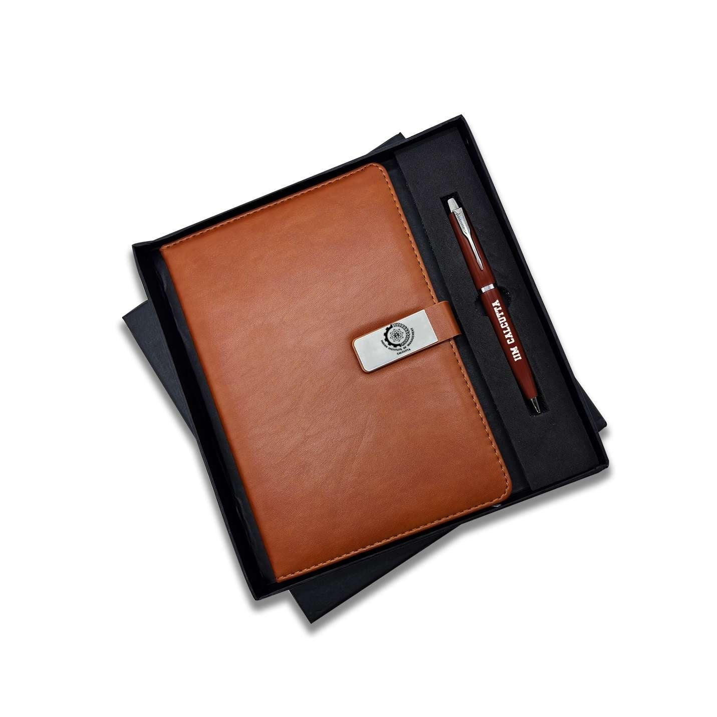 Premium 2 in 1 IIMC Logo Brown Pen & Diary Gift set