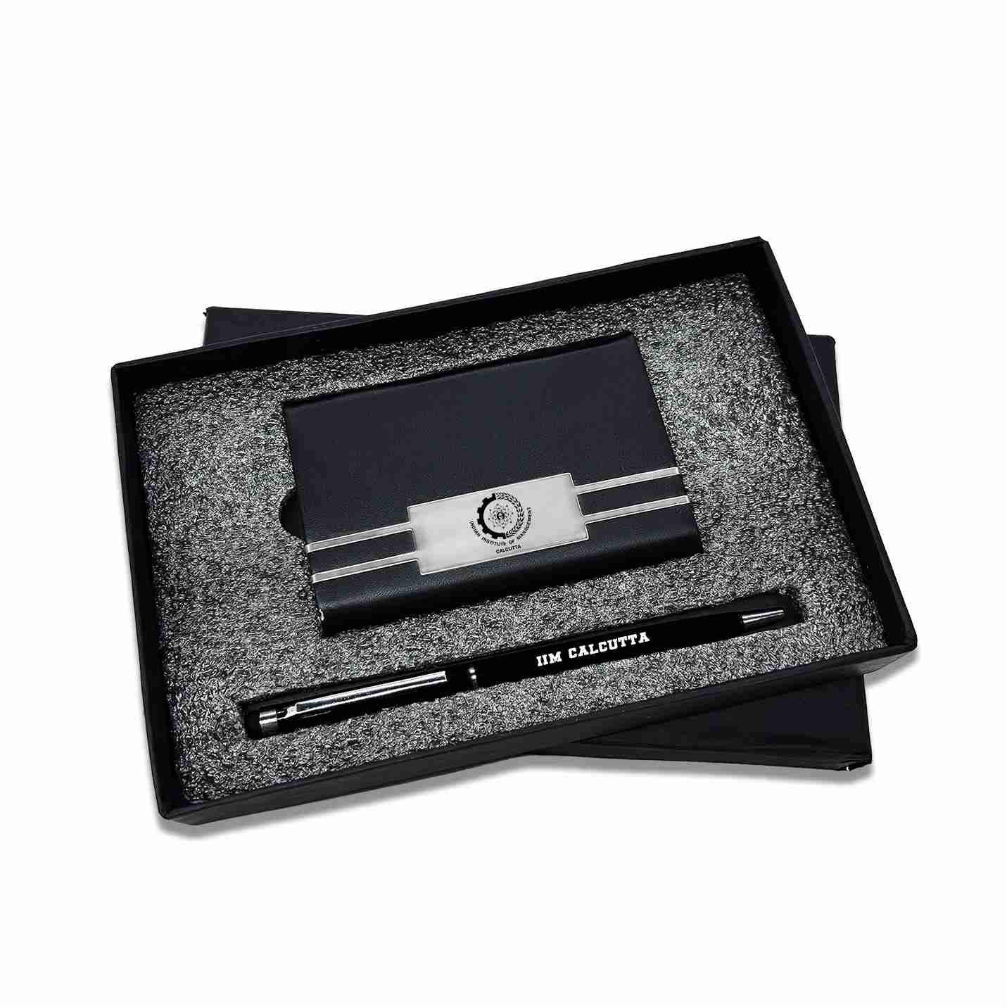 Elegant 2 in 1 Black IIMC Logo Pen & Card holder Gift set