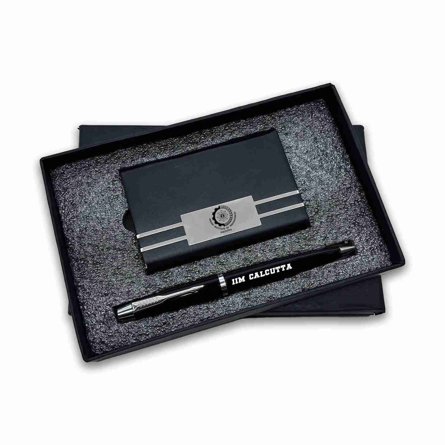 Classy 2 in 1 IIMC Merchandise Black Pen & Card holder Gift set