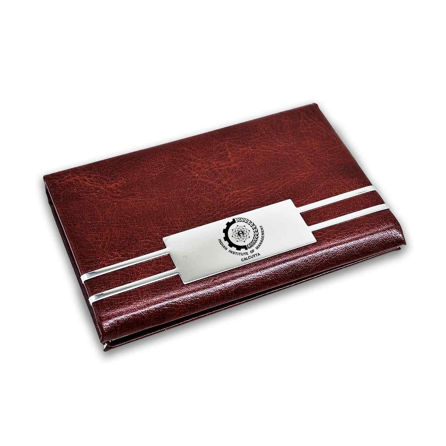 Classic 2 in 1 IIMC Logo Brown Pen & Card holder Gift set