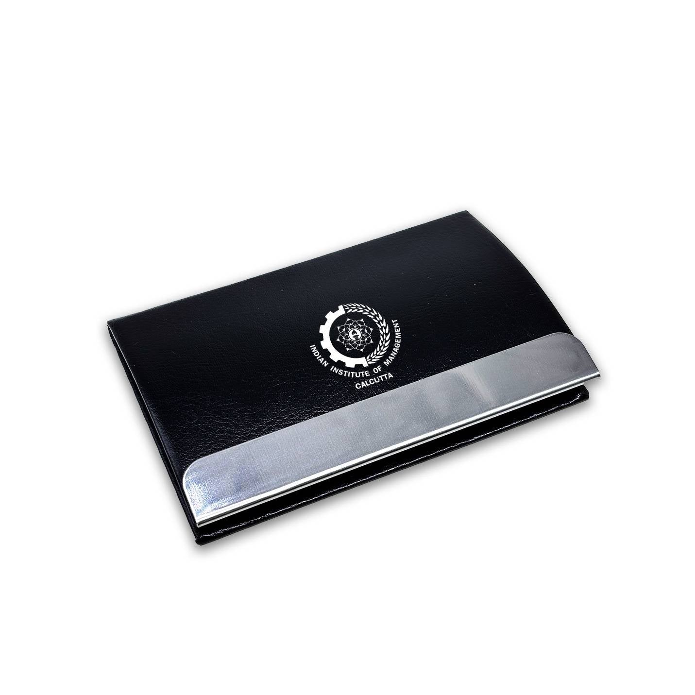 Prestigious 2 in 1 IIMC Logo Black Pen & Card holder Gift set