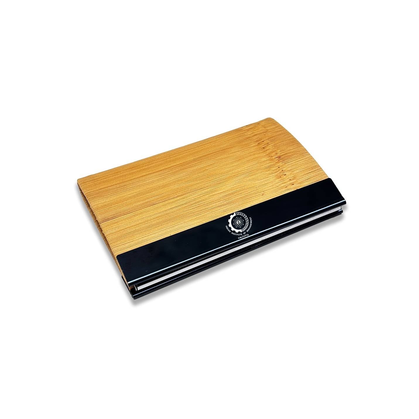 Eco-friendly 2 in 1 IIMC Logo Pen & Card holder Bamboo Gift set