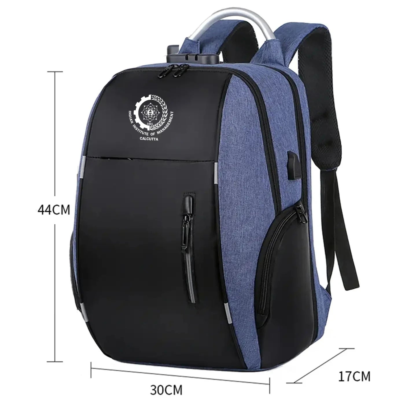 Blue Anti-Theft Travel Laptop Bag