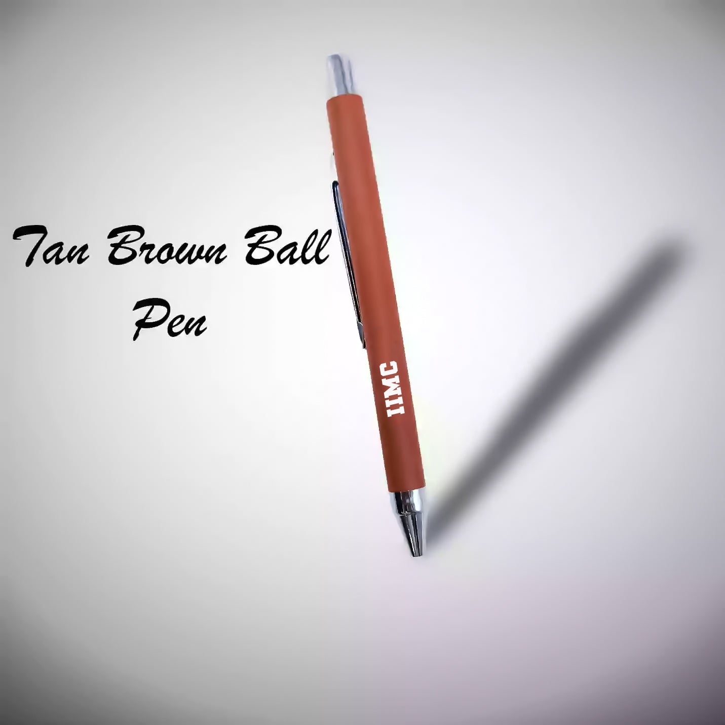 Trendy IIMC Tan Diary & Pen Combo Set