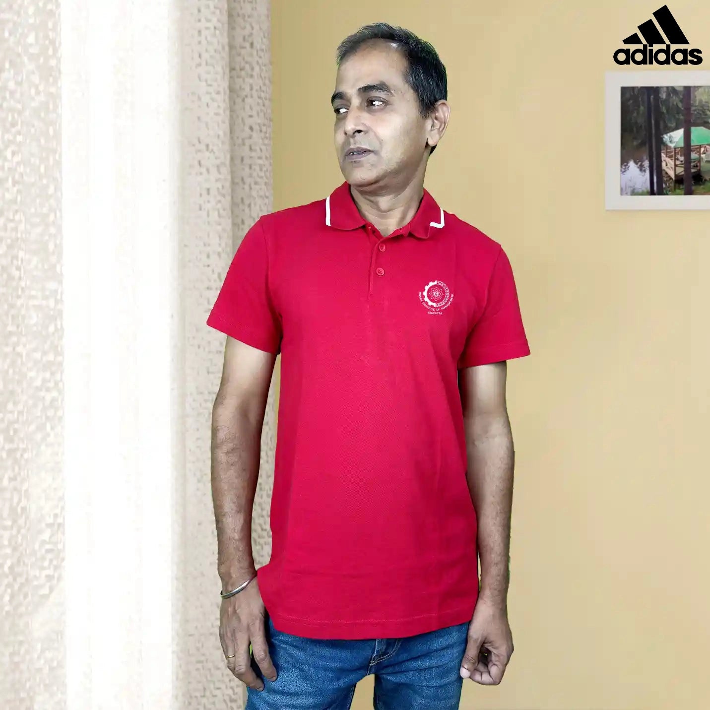 Legacy IIMC x Adidas Striped Collar Polo T-shirts