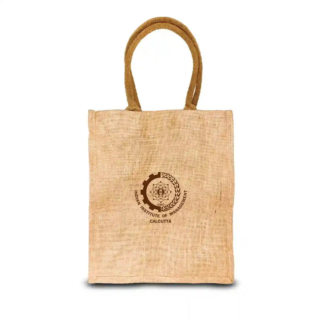 Trendy IIMC Official Jute Tote Bag