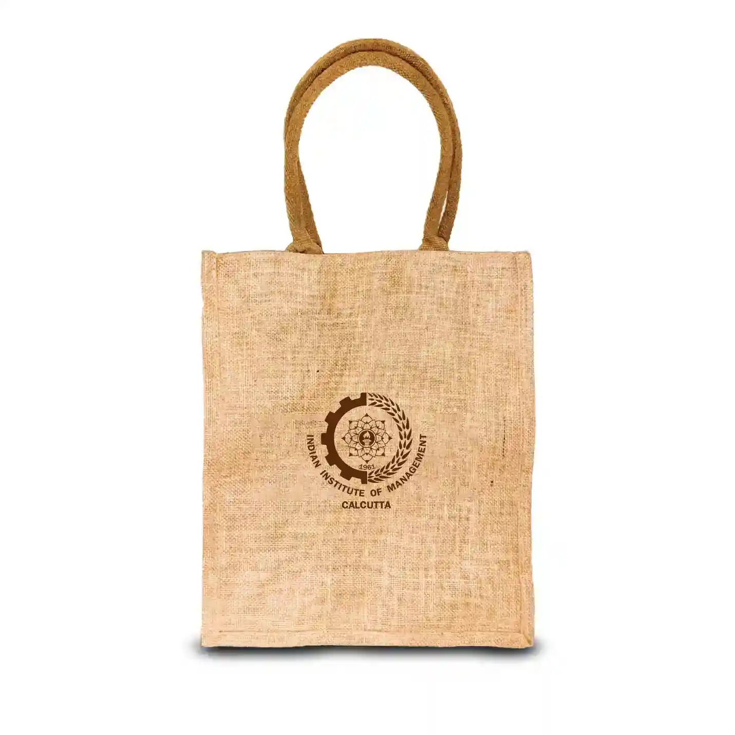 Trendy IIMC Official Jute Tote Bag