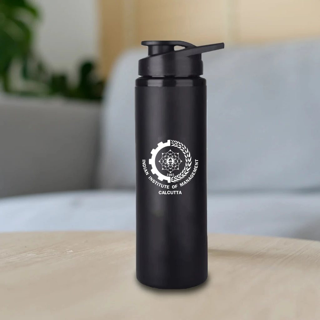 Leak-Proof IIMC Black Sporty Water Bottle 