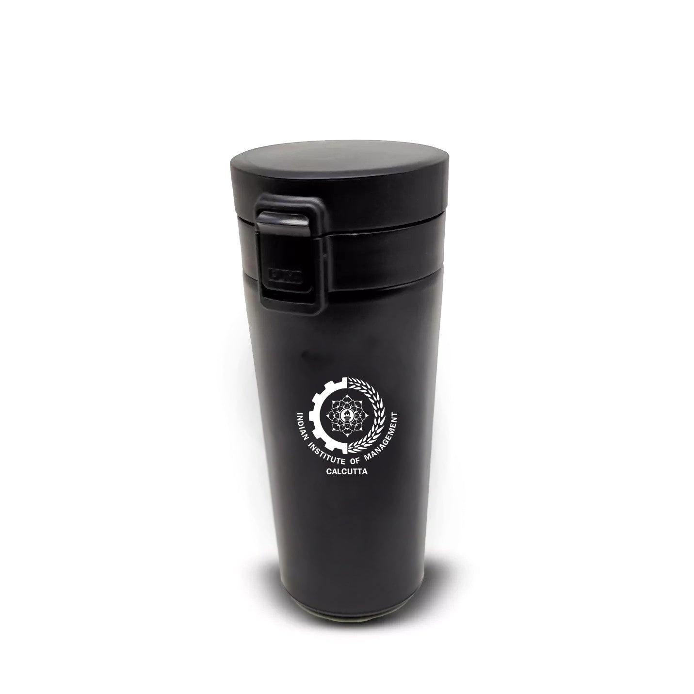 Elegant Black IIMC Logo Stainless Steel Tumbler