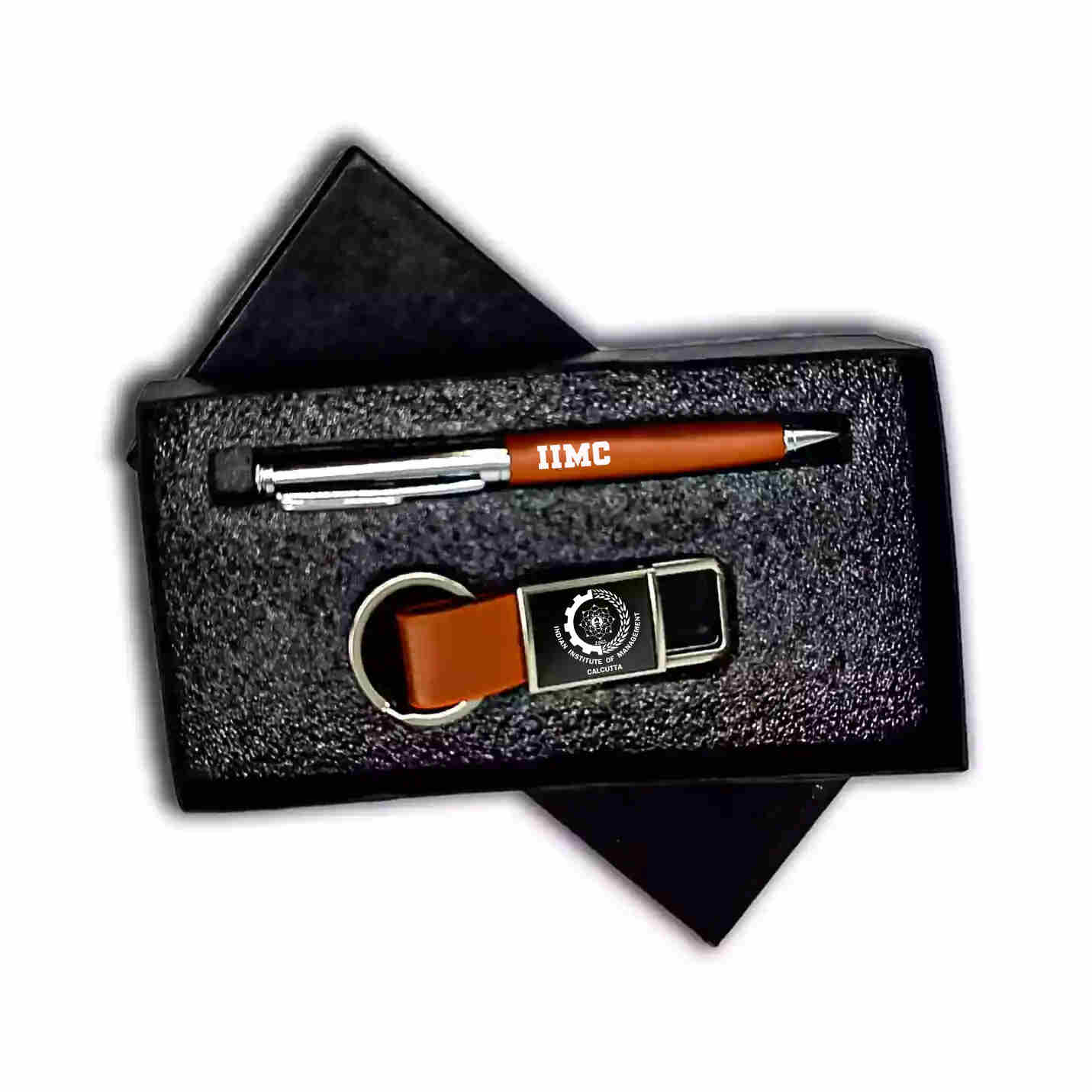 Executive Gift Combo – Pen & Keychain (Brown)