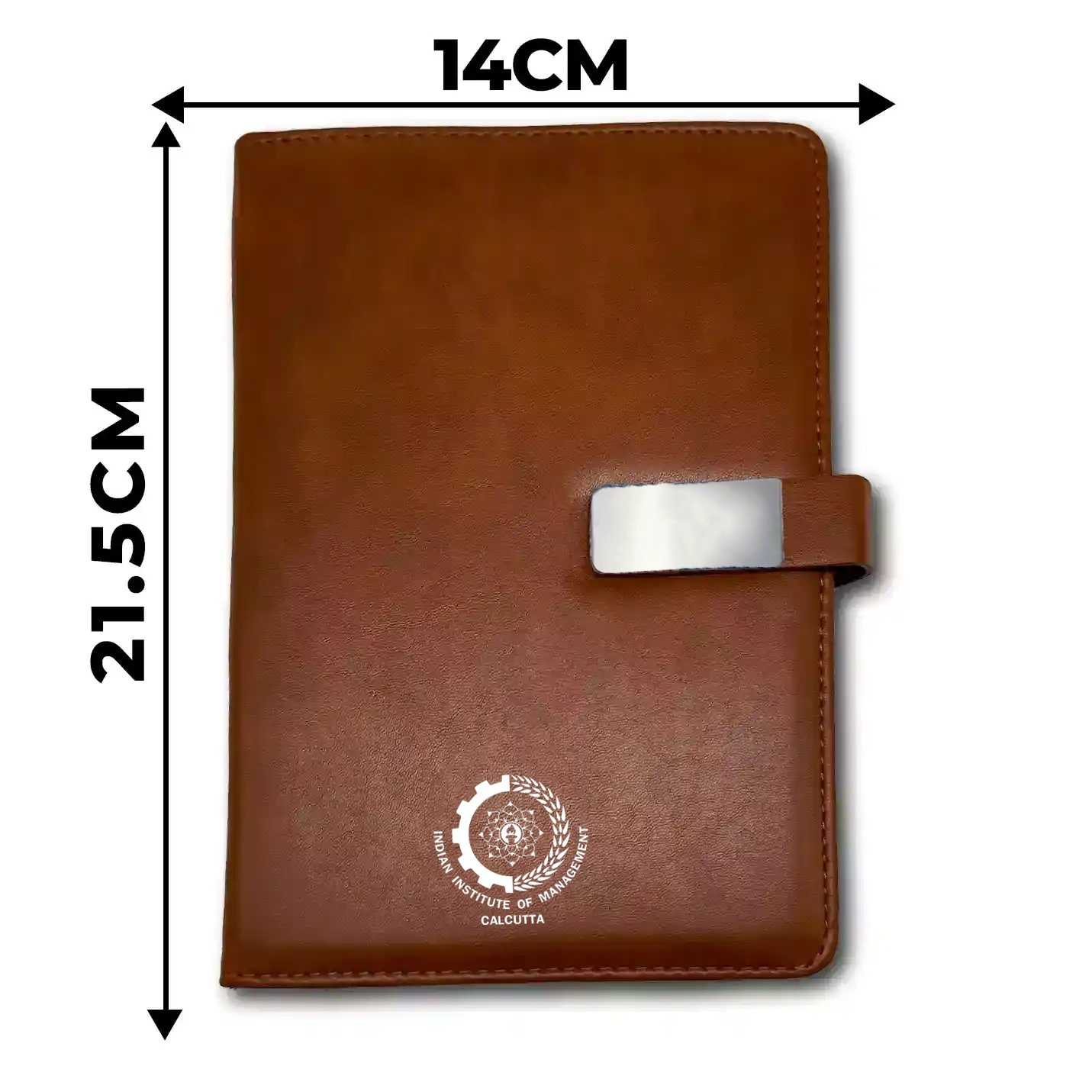 Elite IIMC Logo Tan Leather Diary with Flap
