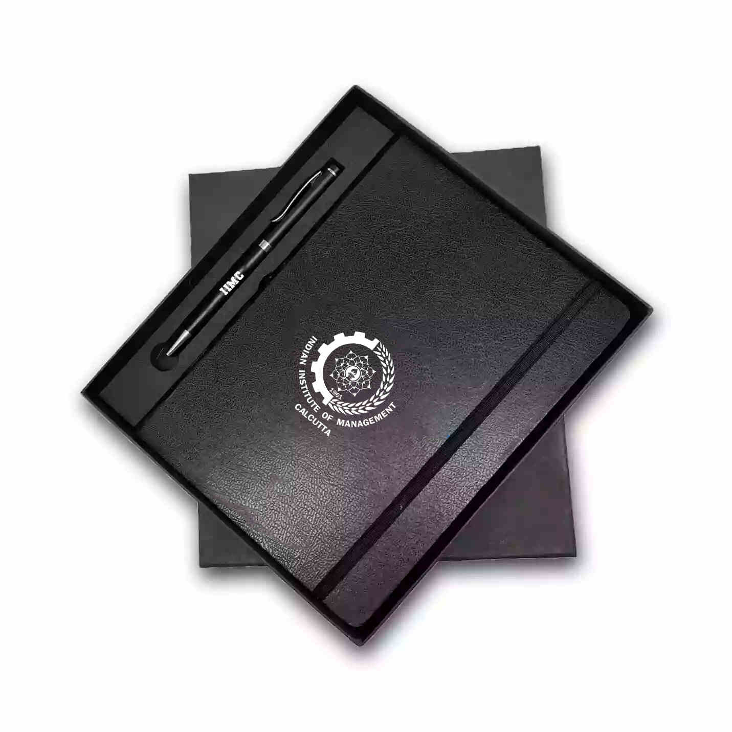 IIMC Branded Diary & Pen Gift Combo – Black Edition